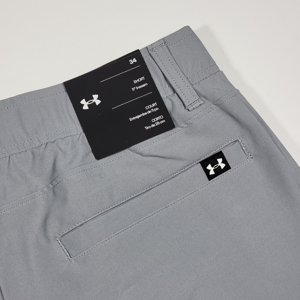 Under Armour Men's Golf DRIVE SHORT Shirt Grip GRAY Size 34 NEW WITH TAG - Picture 8 of 9
